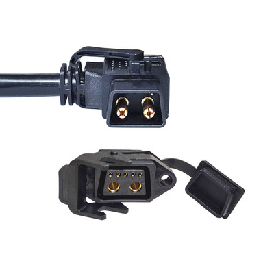 新日锂电国标纯铜4平方线公母头