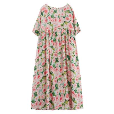 观昵睡裙女大码舒适棉长款待产裙