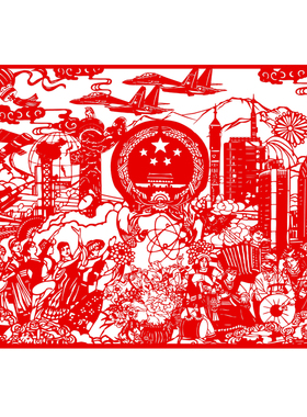 剪纸设计手工代刻成品建筑设计