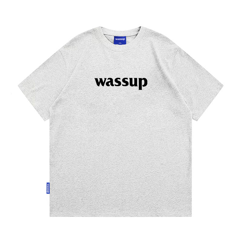 WASSUP潮牌字母简约多色T恤短袖