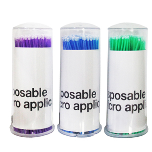 牙科材料涂抹棒100根 粘膜防溃一点灵涂抹刷粘结剂光固化小毛刷