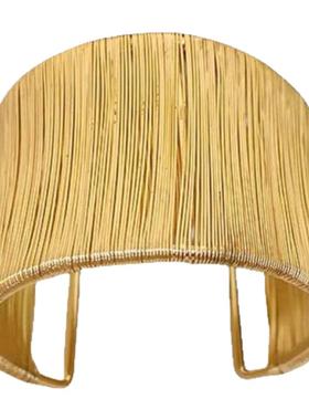 欧美冷淡风简约金属开口手镯