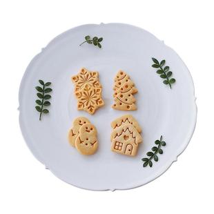 迷你可爱圣诞节姜饼屋饼干模具 雪人圣诞树雪花仓鼠宠物零食工具