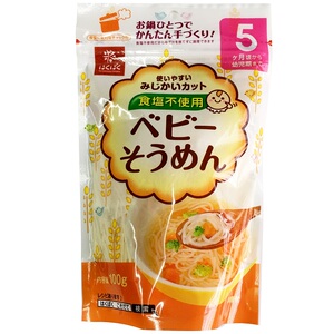 日本黄金大地婴儿无盐细碎乌冬面颗粒面宝宝儿童辅食面条5月7月9+