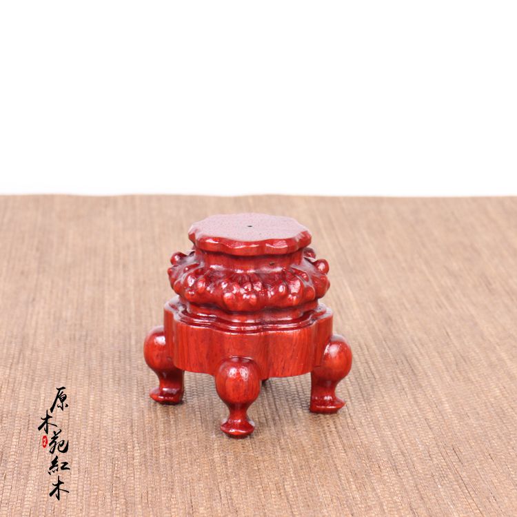 实木微型迷你款观赏石头可挖槽小底座木托奇石展示摆件装饰木托架