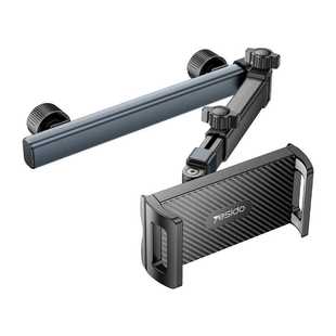 车载后排平板支架后座中间ipad可伸缩旋转折叠屏头枕铝合金手机架