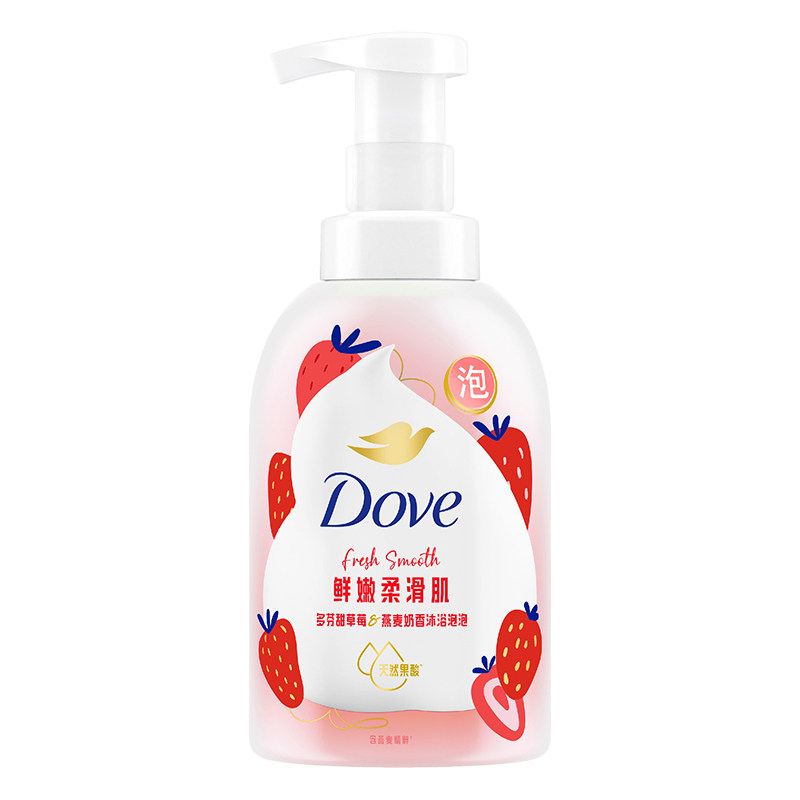 多芬沐浴露泡泡浴草莓青提桂花果奶泡沫果酸滋润保湿正品