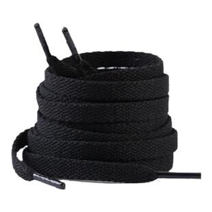 黑色鞋带运动鞋休闲鞋帆布鞋扁平圆绳宽粗细男士女皮鞋打蜡半圆形