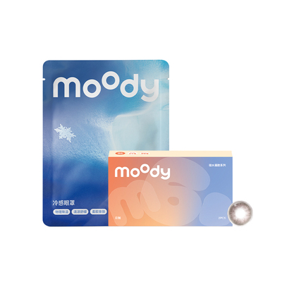 moody美瞳LIVE系列硅水凝胶日抛高透氧彩色隐形眼镜4片