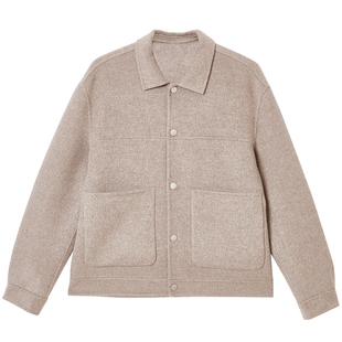 [商场爆款]杰克琼斯男装冬季翻领外套毛呢大衣225427042