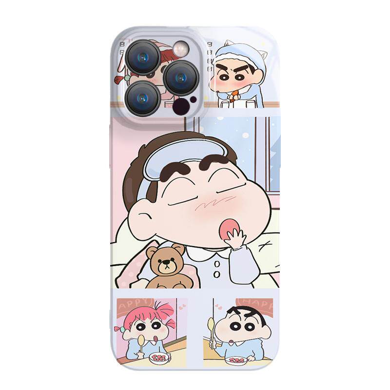 蜡笔小新可爱适用iphone16promax苹果15新款华为70pro荣耀小米13小众一对菲林保护套任意机型情侣手机壳女