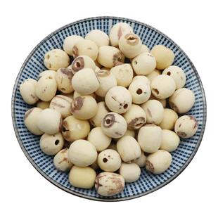 中药材白莲莲子莲米藕实水芝丹莲实莲蓬子莲肉湖南莲米去芯500g克