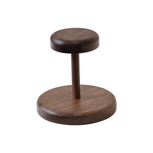 一次性杯子取杯器胡桃木置物架高颜值纸杯架实木取杯架咖啡角布置