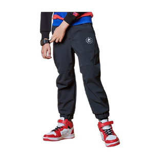 伯希和户外儿童软壳裤男童女童防风透气休闲长裤柔软亲肤运动裤子