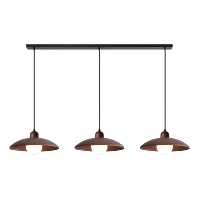 美式复古胡桃木餐厅吊灯