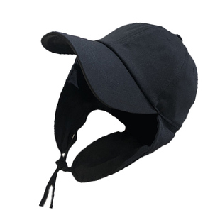 韩系护耳棉遮阳鸭舌帽子女网红青年黑百搭时尚休闲街头侦探帽潮