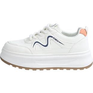 人本官方店2025春季小白鞋女运动鞋休闲板鞋配裙子的鞋子百搭跑鞋