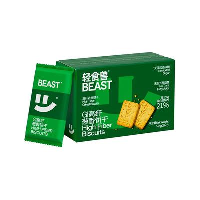 SMEAL轻食兽香葱味低gi饼干高蛋白膳食纤维健身代餐粗粮饼干饱腹
