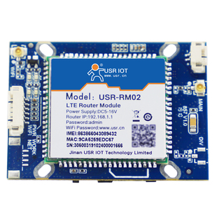【有人】4G路由器模块插卡工业远程监测全网通无线WiFi模组通讯上网设备USR-RM02