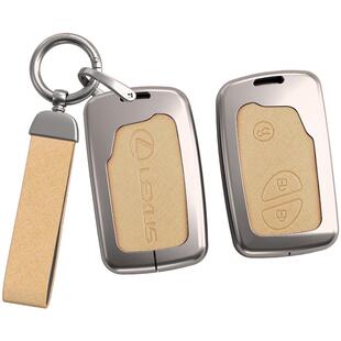 适用雷克萨斯老款es车钥匙套ct200h扣is300凌志gx400包460金属壳