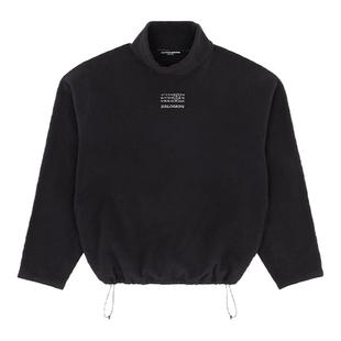 [全新上市]MM6 x SALOMON联名宽松休闲通勤长袖立领抓绒卫衣上衣