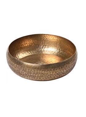 印度进口铝制托盘样板房茶几果盘