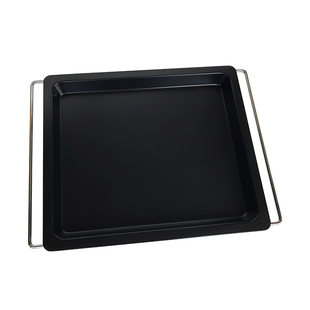 电烤箱伸缩调节烤盘平底不粘烤盘烘焙工具烧烤网架不锈钢烤盘蒸盘