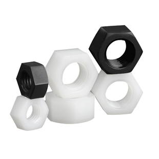 尼龙螺母塑料六角螺母尼龙白色黑色螺帽M2M3M4M5M6M8M10M12M14M20