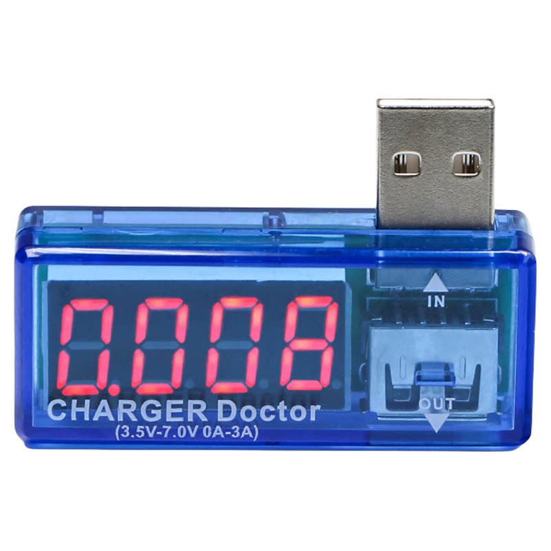 USB智能检测仪 3A电压电流表检测20V 手机维修快充闪充电检测仪表