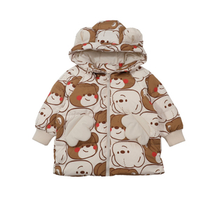 女童可爱羽绒服冬季儿童冬天保暖外套中长款2025新款宝宝冬装棉衣