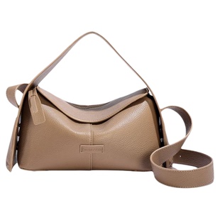 THE COLE屋檐包挂耳荔枝纹皮小众设计通勤手提包单肩斜挎枕头包