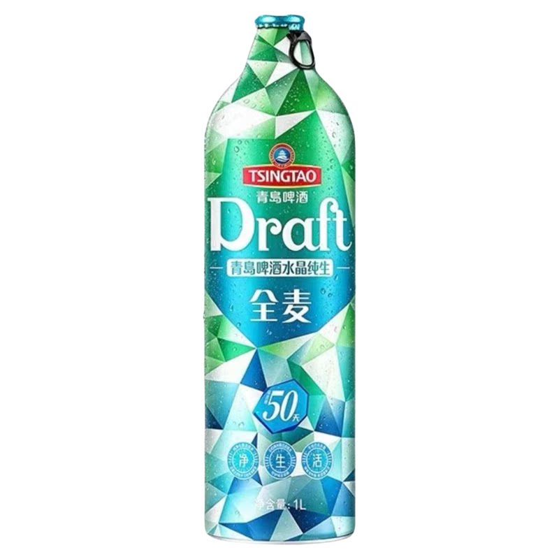 青岛啤酒纯生1升礼盒顺丰包邮