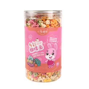 U蝴蝶面儿童多彩碎碎面片蔬菜面条粒粒挂面条送宝宝婴幼儿辅食谱