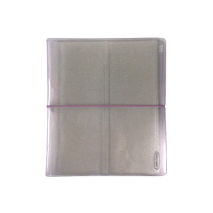 韩国jamstudio闪闪透明PVC绑带长条形贴纸收集本四格相片收纳袋