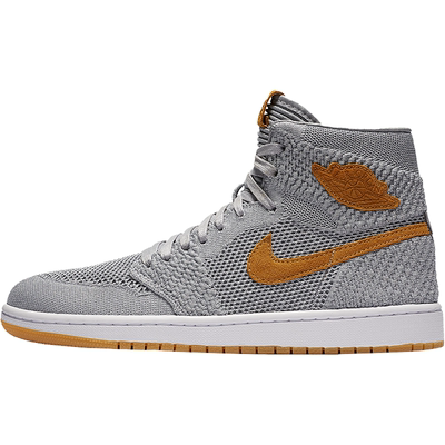 Nike/耐克正品 Air Jordan 1 Flyknit 乔1AJ1黑蓝男篮球鞋919704