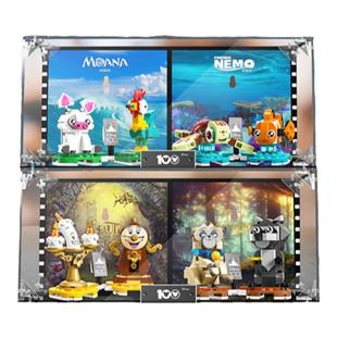 KGBOX用于乐高43226迪士尼二人组透明亚克力方头仔模型展示盒