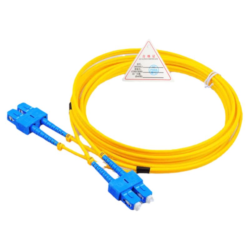 双工SC-SC端面UPC3\14\17\25米双芯光跳线单模光纤跳线跳纤尾纤光连接线大方头双工活动连接fiber patchcord