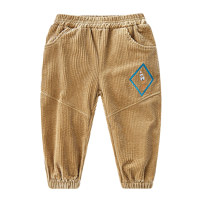 男童灯芯绒春秋款运动宽松休闲裤