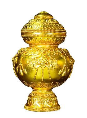 藏村铜鎏金藏式客厅八吉祥宝瓶