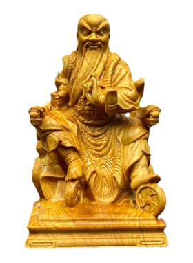法主公真君圣君天圣君爷崖柏木雕