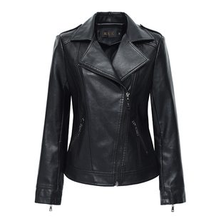 2025秋装新款海宁绵羊皮真皮皮衣女短款修身显瘦机车服夹克小外套