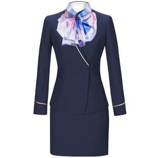 南航空姐职业装女夏马甲西装裙套装酒店经理前台售楼部接待工作服