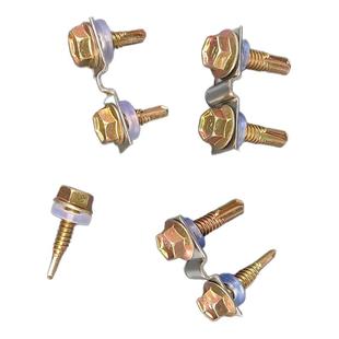 直线型刀片刺绳骑马卡铁丝网固定件刺网卡子固定夹不锈钢M片配件