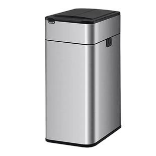 双开门智能感应垃圾桶 不锈钢家用一拉打包卫生间厨房客厅办公室