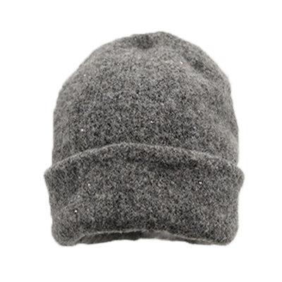 秋冬韩系高级感闪片毛线帽保暖女