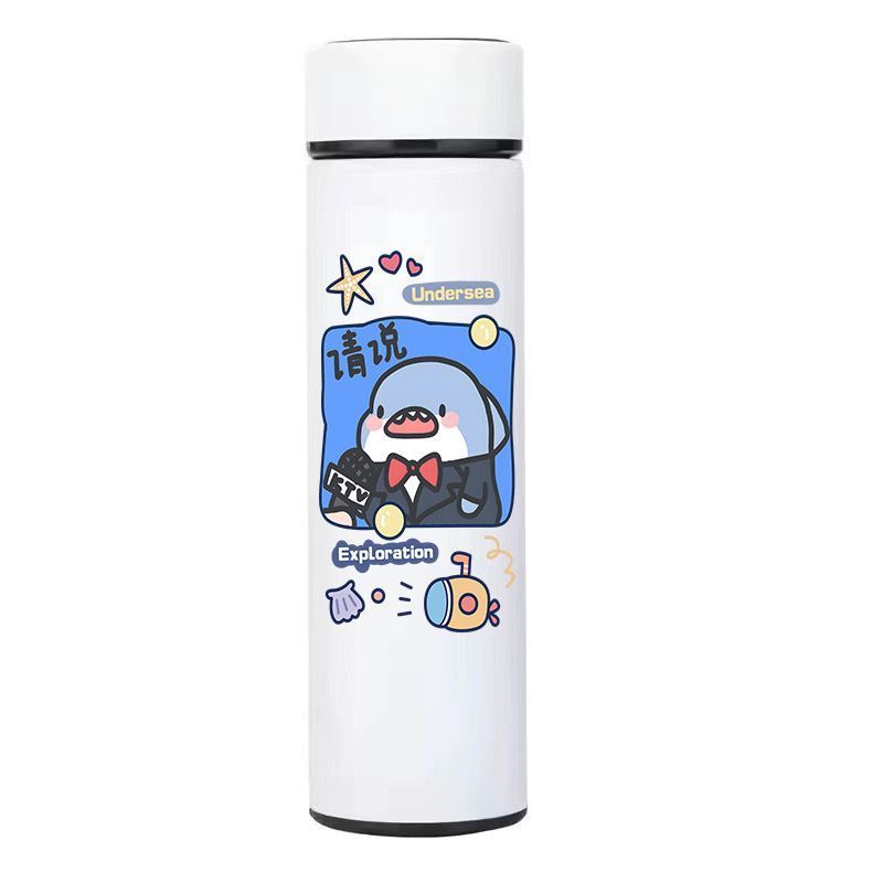 秋雨诺显温保温杯304不锈钢