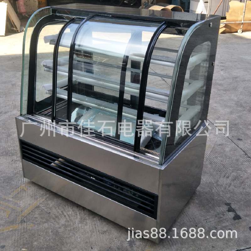 厂家新款 圆弧前开门巧克力柜  糕点冷藏展示柜 110V 蛋糕展示柜