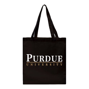 Purdue普渡大学PU帆布小方包纪念品单肩环保购物袋定制手提拉链