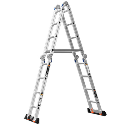 巴芬四折多功能工程铝合金梯