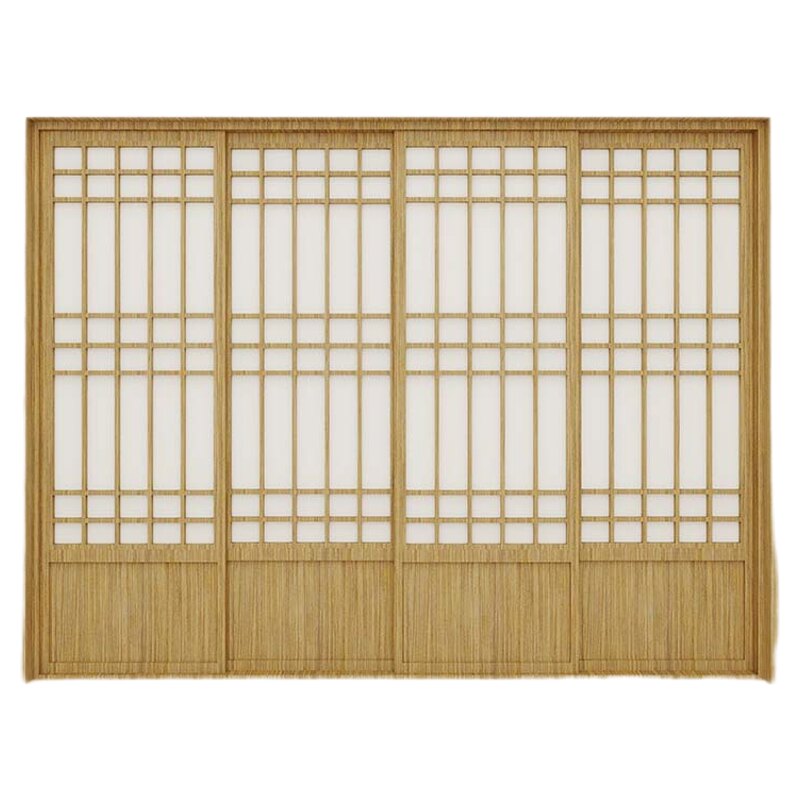 原木日式推拉门格子门和室障子门